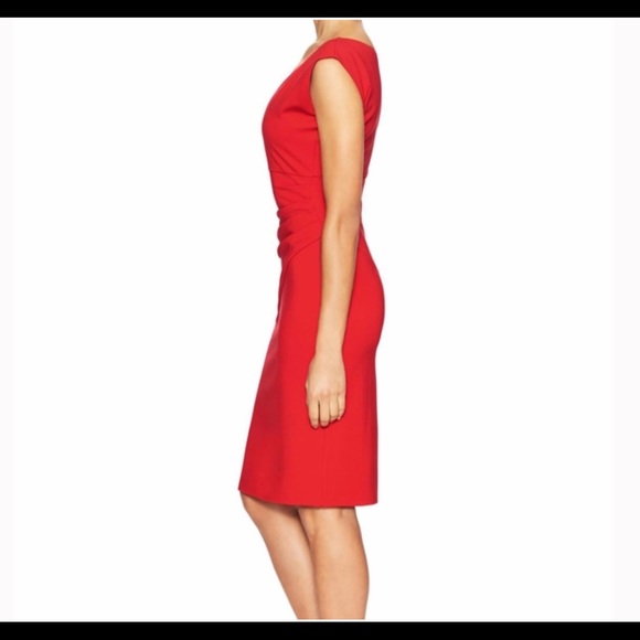 {DVF} Bevin Poppy Red Dress 4 - Picture 2 of 8